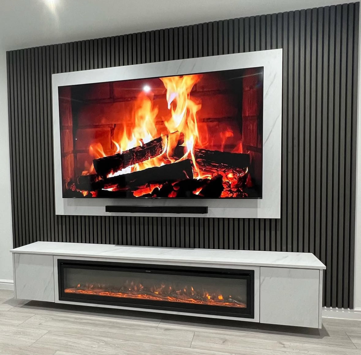 Floating Unit with Electric Fire